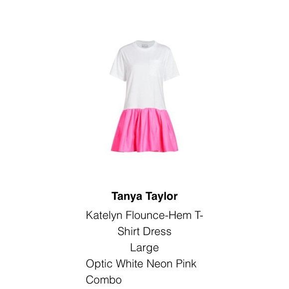 Tanya Taylor Dresses & Skirts - Tanya Taylor Katelyn Flounce Skirt T-shirt Dress NEW WITH TAGS - size L